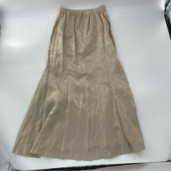 Alex Evenings Metallic Gold Long Skirt and Jacket Formal Floral Mother of Bride - Picture 7 of 16